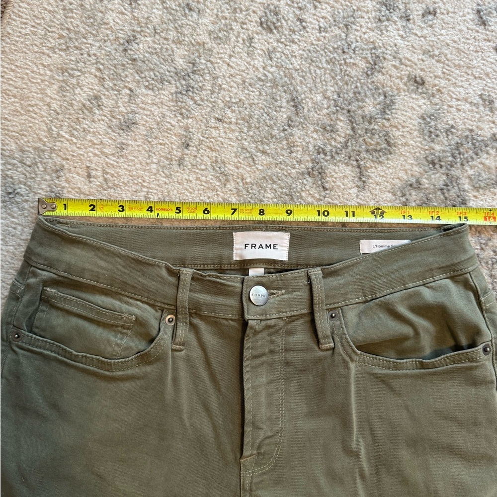 Frame Denim Men's Green Slim Jeans - Picture 8 of 10